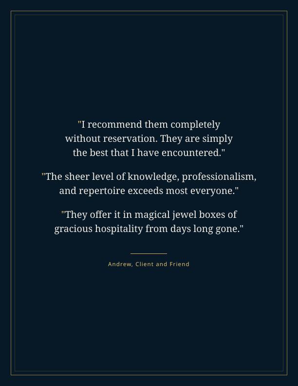 Reference from Andrew, client and friend