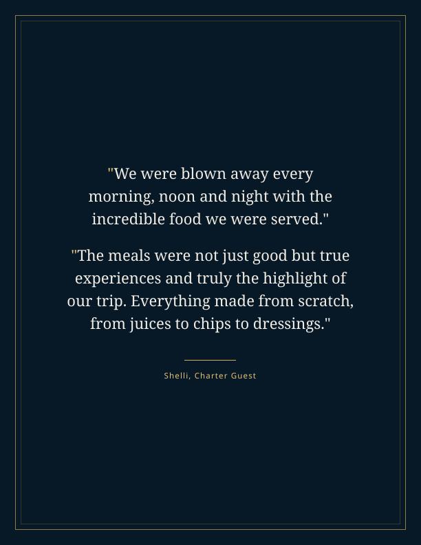 Reference from Shelli, charter guest