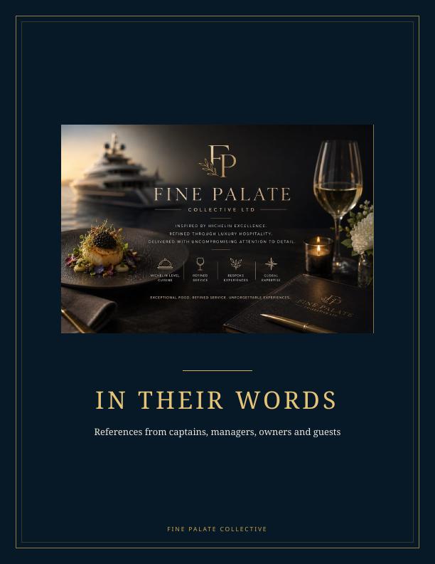 In Their Words, guest and captain references cover
